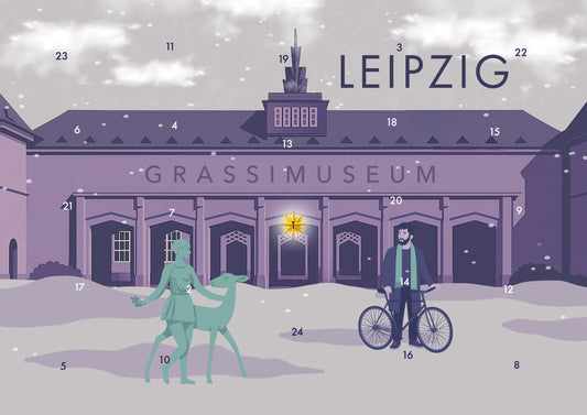 Adventskalender - Motiv GRASSI (lila)