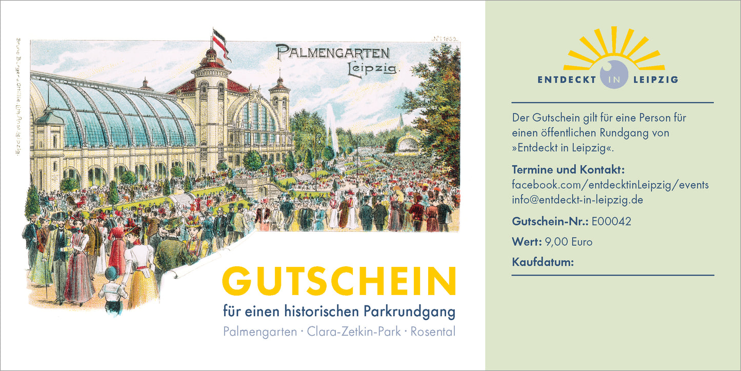 Gutschein - Park-Rundgang - Motiv Palmengarten