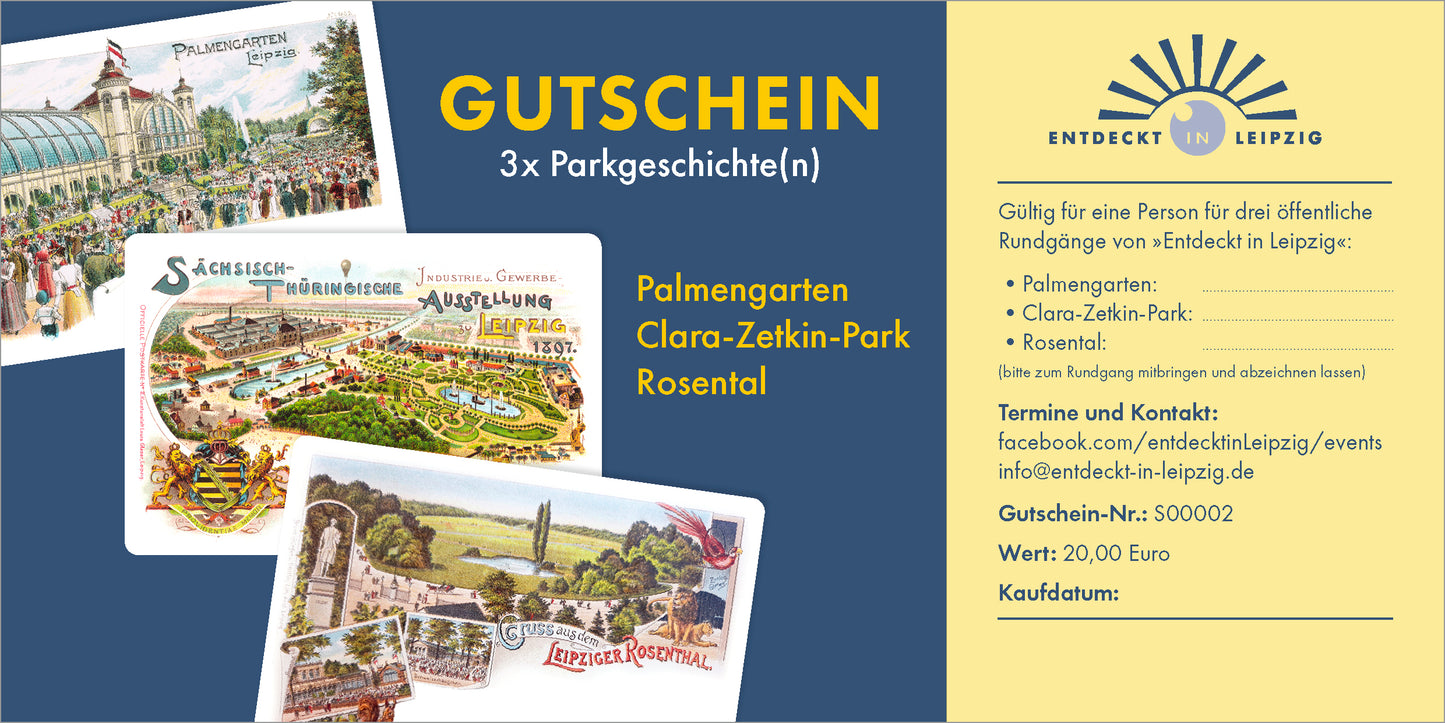 Gutschein - 3 Park-Rundgänge