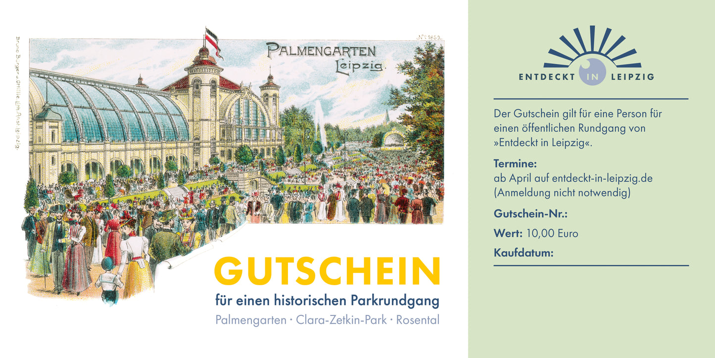 Gutschein - Park-Rundgang - Motiv Palmengarten