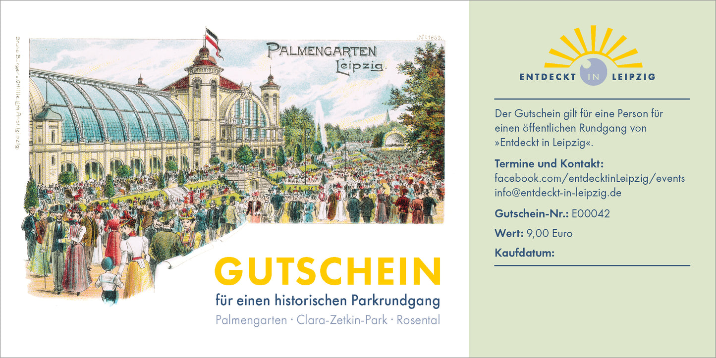 Gutschein - Park-Rundgang - Motiv Palmengarten